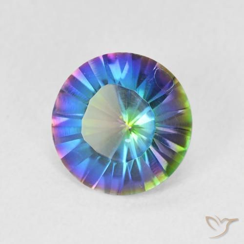 Quartz mystique Multicolore naturelle Tour, 1.53 ct, VVS