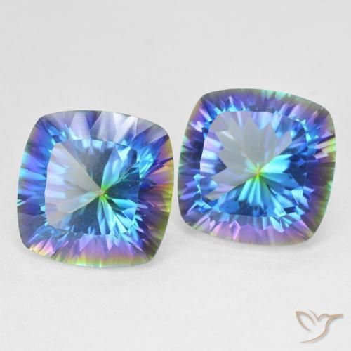 Shop natural 13.12ct Multicolore Quartz mystique gems, Coussin, from Brésil at GemSelect. In stock, global shipping!