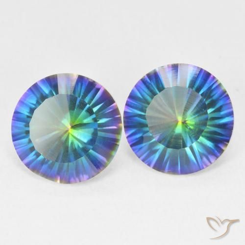 Shop natural 3.06ct Bleu multicolore Quartz mystique gems, Tour, from Brésil at GemSelect. In stock, global shipping!