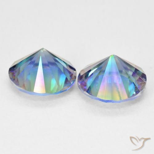 Shop natural 3.06ct Bleu multicolore Quartz mystique gems, Tour, from Brésil at GemSelect. In stock, global shipping!