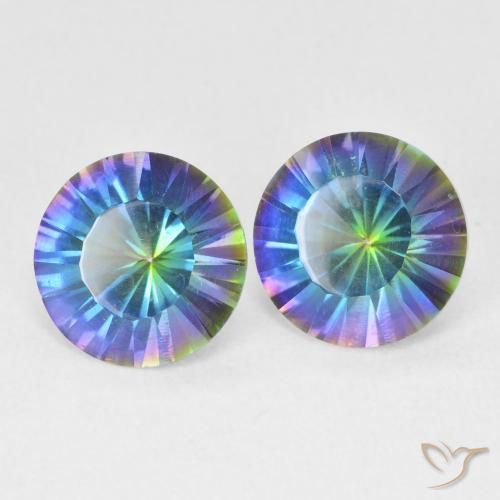 Shop natural 3.19ct Bleu multicolore Quartz mystique gems, Tour, from Brésil at GemSelect. In stock, global shipping!