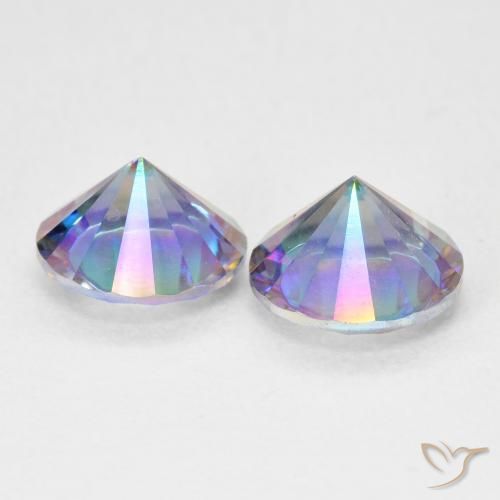 Shop natural 3.19ct Bleu multicolore Quartz mystique gems, Tour, from Brésil at GemSelect. In stock, global shipping!