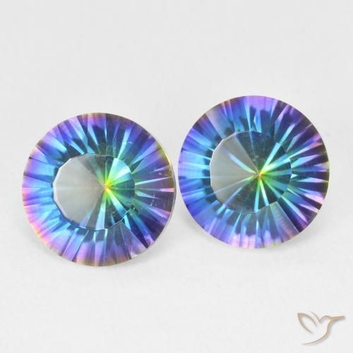 Shop natural 3.37ct Bleu multicolore Quartz mystique gems, Tour, from Brésil at GemSelect. In stock, global shipping!