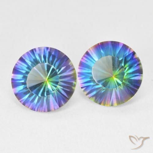Shop natural 3.27ct Bleu multicolore Quartz mystique gems, Tour, from Brésil at GemSelect. In stock, global shipping!