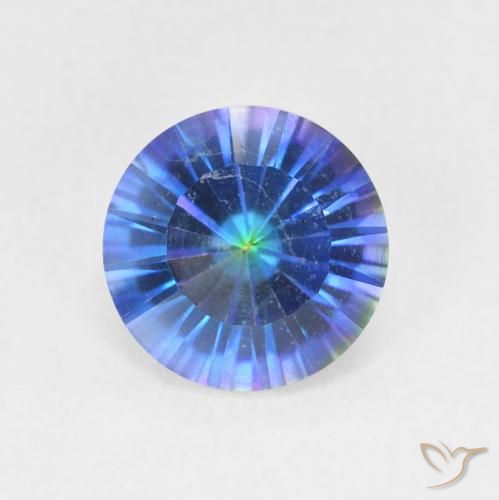 1.65ct Naturel Multicolore Quartz mystique, Tour, VVS-VS