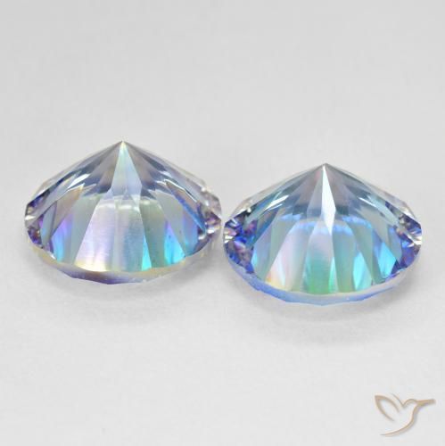 Shop natural 11.68ct Bleu multicolore Quartz mystique gems, Tour, from Brésil at GemSelect. In stock, global shipping!
