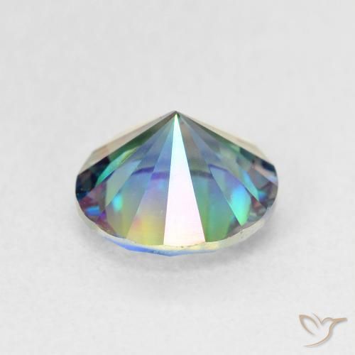 Quartz mystique multicolore naturelle coupe roude, 1,59 ct, VS