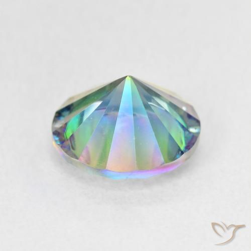 Quartz mystique Bleu multicolore naturelle Tour, 1.72 ct, VS