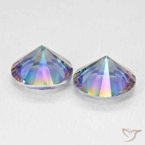 Shop natural 3.24ct Bleu multicolore Quartz mystique gems, Tour, from Brésil at GemSelect. In stock, global shipping!