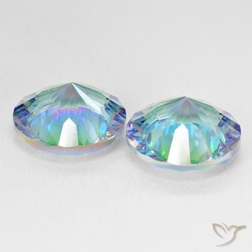 Shop natural 10.50ct Bleu multicolore Quartz mystique gems, Tour, from Brésil at GemSelect. In stock, global shipping!