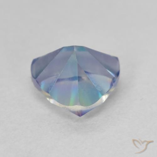 Quartz mystique Multicolore naturelle Trillion, 1.14 ct, VVS-VS