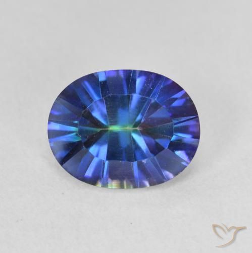 1.75ct Naturel Multicolore Quartz mystique, ovale, VVS-VS
