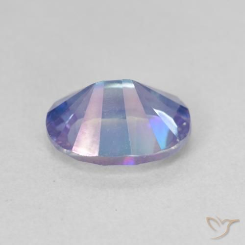 Quartz mystique Multicolore naturelle ovale, 1.75 ct, VVS-VS