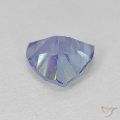 Quartz mystique Multicolore naturelle Trillion, 1.02 ct, VS