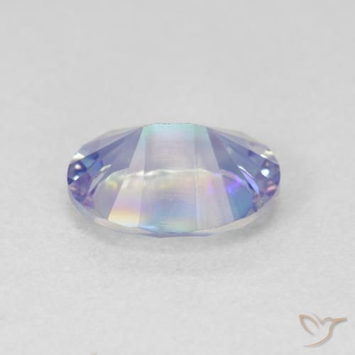Quartz mystique Multicolore naturelle ovale, 1.64 ct, VS
