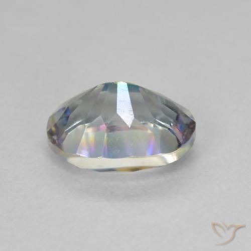 Quartz mystique Multicolore naturelle Coupe ovale, 1.84 ct, VVS-VS