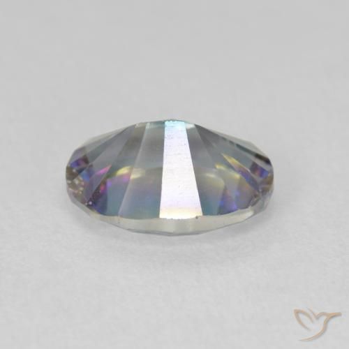 Quartz mystique Multicolore naturelle ovale, 1.64 ct, VVS-VS