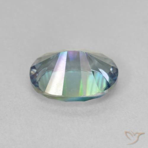Quartz mystique Multicolore naturelle ovale, 1.73 ct, VVS-VS