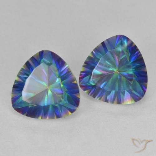 Shop natural 3.66ct Multicolore Quartz mystique gems, Trillion, from Brésil at GemSelect. In stock, global shipping!