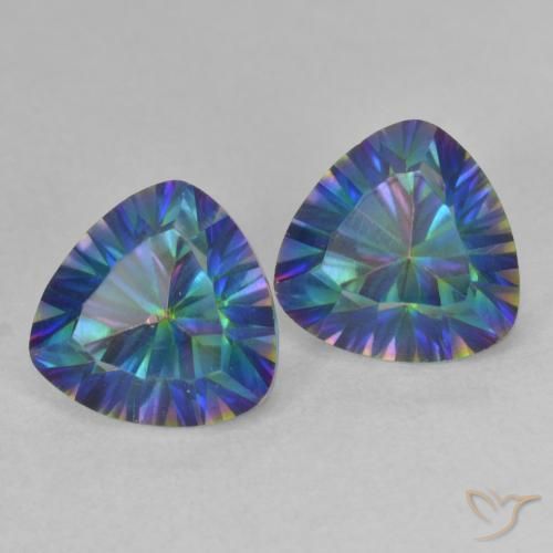 Shop natural 3.67ct Multicolore Quartz mystique gems, Trillion, from Brésil at GemSelect. In stock, global shipping!