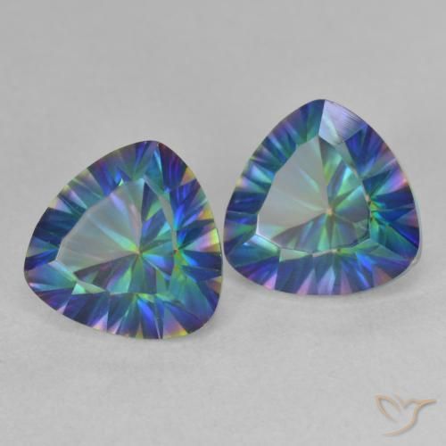 Shop natural 3.73ct Multicolore Quartz mystique gems, Trillion, from Brésil at GemSelect. In stock, global shipping!