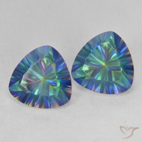 Shop natural 3.70ct Multicolore Quartz mystique gems, Trillion, from Brésil at GemSelect. In stock, global shipping!
