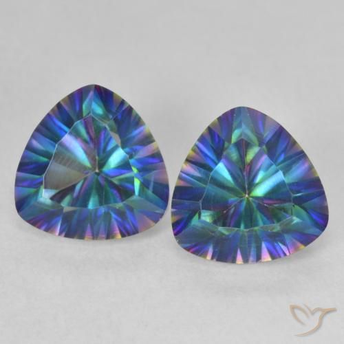 Shop natural 3.67ct Multicolore Quartz mystique gems, Trillion, from Brésil at GemSelect. In stock, global shipping!