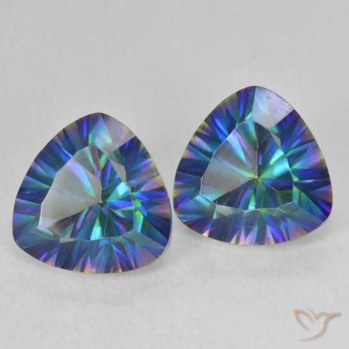 Shop natural 3.67ct Multicolore Quartz mystique gems, Trillion, from Brésil at GemSelect. In stock, global shipping!
