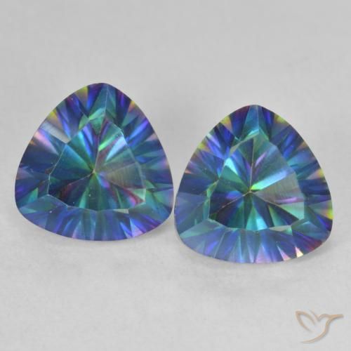Shop natural 3.71ct Multicolore Quartz mystique gems, Trillion, from Brésil at GemSelect. In stock, global shipping!