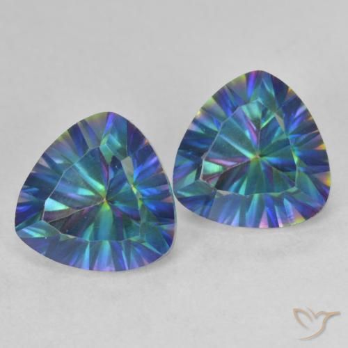 Shop natural 3.71ct Multicolore Quartz mystique gems, Trillion, from Brésil at GemSelect. In stock, global shipping!