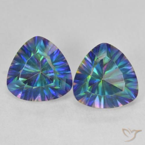 Shop natural 3.78ct Multicolore Quartz mystique gems, Trillion, from Brésil at GemSelect. In stock, global shipping!