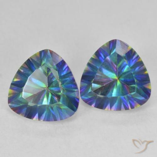 Shop natural 3.64ct Multicolore Quartz mystique gems, Trillion, from Brésil at GemSelect. In stock, global shipping!