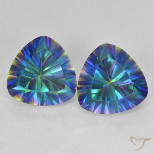 Shop natural 3.60ct Multicolore Quartz mystique gems, Trillion, from Brésil at GemSelect. In stock, global shipping!