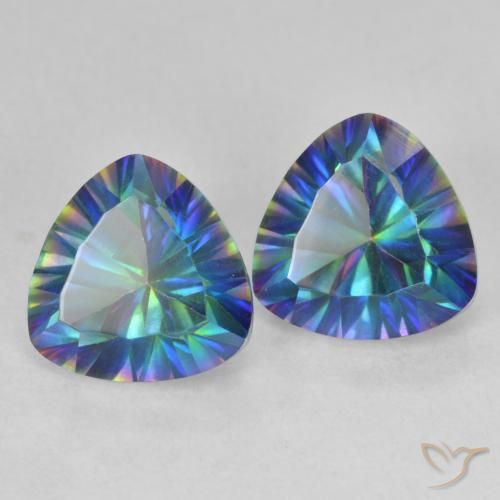 Shop natural 3.60ct Multicolore Quartz mystique gems, Trillion, from Brésil at GemSelect. In stock, global shipping!