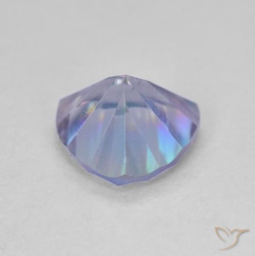 Quartz mystique Multicolore naturelle Trillion, 1.59 ct, VVS-VS