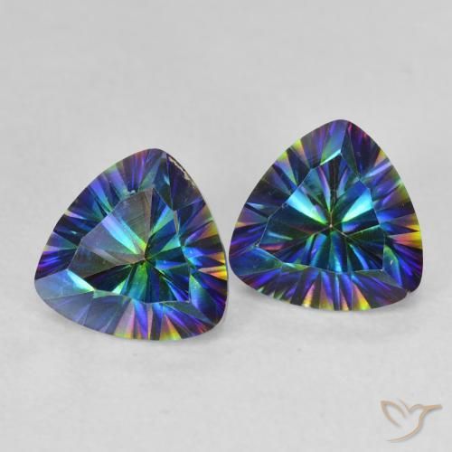 Shop natural 2.28ct Multicolore Quartz mystique gems, Trillion, from Brésil at GemSelect. In stock, global shipping!