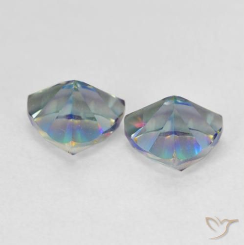 Shop natural 1.41ct Multicolore Quartz mystique gems, Trillion, from Brésil at GemSelect. In stock, global shipping!