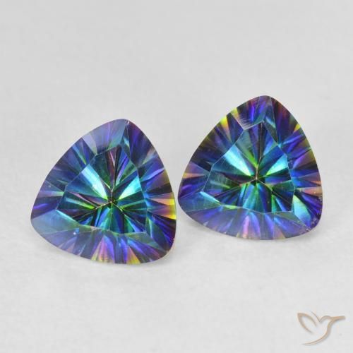 Shop natural 2.14ct Multicolore Quartz mystique gems, Trillion, from Brésil at GemSelect. In stock, global shipping!