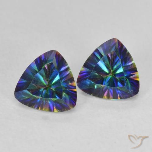 Shop natural 1.45ct Multicolore Quartz mystique gems, Trillion, from Brésil at GemSelect. In stock, global shipping!