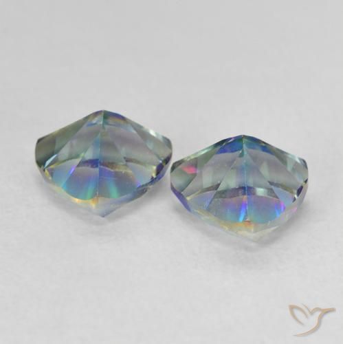 Achetez naturel 1,44ct multicolore quartz mystique gems, trillion, en provenance brésil chez gemselect. en stock, livraison internationale!
