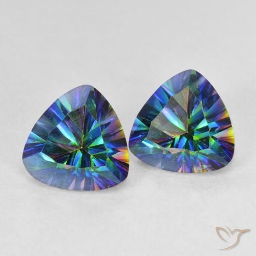 Shop natural 2.25ct Multicolore Quartz mystique gems, Trillion, from Brésil at GemSelect. In stock, global shipping!