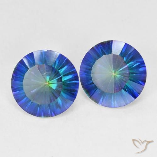 Shop natural 4.80ct Bleu multicolore Quartz mystique gems, Tour, from Brésil at GemSelect. In stock, global shipping!