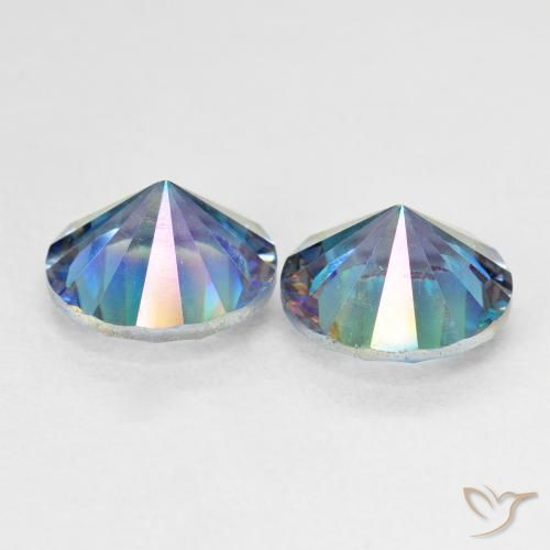 Shop natural 4.80ct Bleu multicolore Quartz mystique gems, Tour, from Brésil at GemSelect. In stock, global shipping!