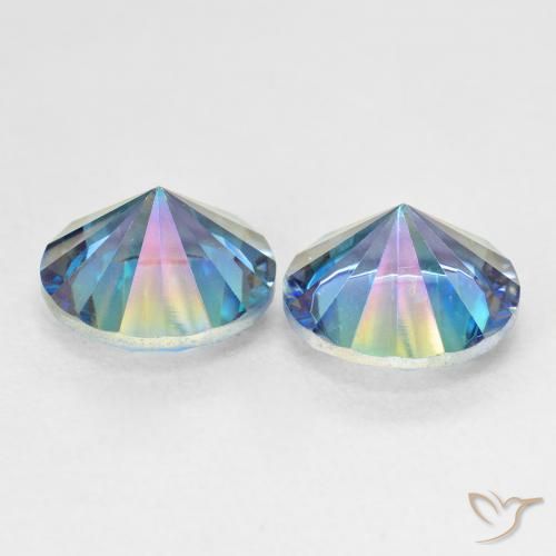 Shop natural 4.87ct Bleu multicolore Quartz mystique gems, Tour, from Brésil at GemSelect. In stock, global shipping!
