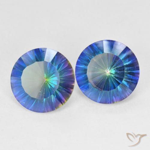 Shop natural 4.77ct Bleu multicolore Quartz mystique gems, Tour, from Brésil at GemSelect. In stock, global shipping!