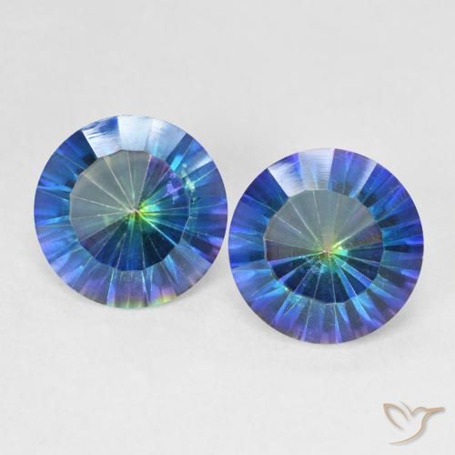 Shop natural 4.62ct Bleu multicolore Quartz mystique gems, Tour, from Brésil at GemSelect. In stock, global shipping!