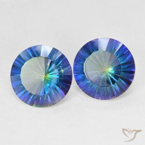 Shop natural 4.62ct Bleu multicolore Quartz mystique gems, Tour, from Brésil at GemSelect. In stock, global shipping!
