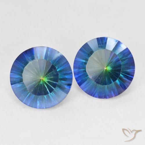 Shop natural 4.97ct Bleu multicolore Quartz mystique gems, Tour, from Brésil at GemSelect. In stock, global shipping!
