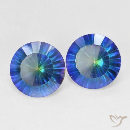 Shop natural 4.92ct Bleu multicolore Quartz mystique gems, Tour, from Brésil at GemSelect. In stock, global shipping!