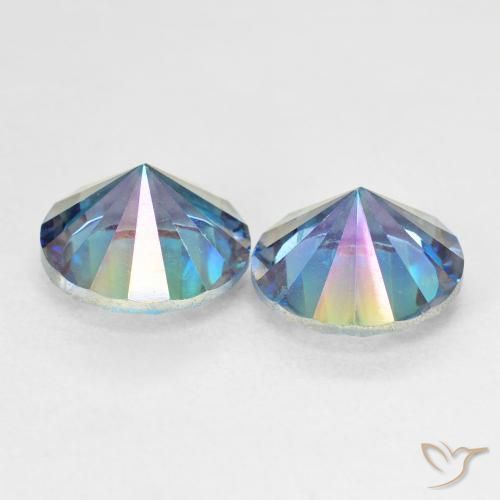 Shop natural 4.92ct Bleu multicolore Quartz mystique gems, Tour, from Brésil at GemSelect. In stock, global shipping!